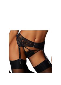 JETTE, JETTE Strapsg&uuml;rtel aus transparenter Spitze, sexy Dessous, Reizw&auml;sche, schwarz, 36/38, Strapsg&uuml;rtel