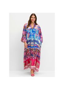 Jelmoli Unisex, Maxikleid &raquo;Kleid&laquo;, blau gemustert, 56, Normalgr&ouml;ssen