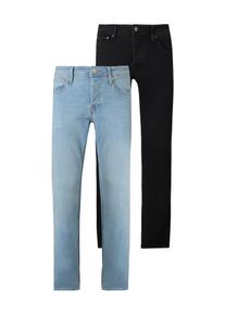 Jack & Jones JACK & JONES, Hommes Jean 'JJIGLENN JJORIGINAL', bleu denim / noir
