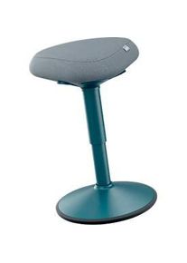 Sitzhocker Leitz Ergo Active, ergonomisch, h&ouml;henverstellbar, dreieckiger Komfortsitz, Schaumpolsterung, Tragegriff, bis 100 kg, dunkelgrau