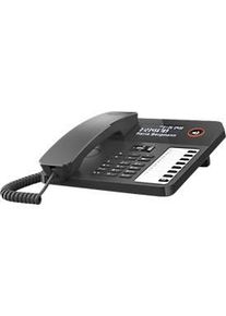 Gigaset DESK 600 Tischtelefon, LCD-Anzeige, 7 Direktwahltasten, Freisprechfunktion, h&ouml;rger&auml;tekompatibel, bis zu 100 Kontakte, schwarz
