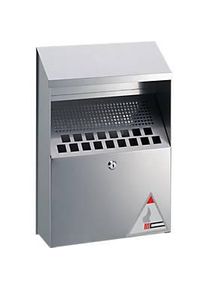 Durable Wandascher mit Dach, silbermetallic