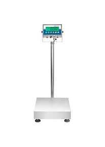 Bodenwaage ae Adam Gladiator GGL 150, ungeeicht, wasserfest, Ablesbarkeit 5 g/W&auml;gebereich bis 150 kg, RS-232, LED, Plattform B 450 x T 600 mm, Edelstahl