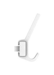 Wandgarderobe Functionals JUST 20 Chalk White, 4 Haken, bis 10 kg, Aluminium und Kunststoff, weiss