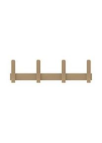 Wandgarderobe Functionals JUST 50 Clay Beige, 8 Haken, bis 10 kg, Aluminium und Kunststoff, beige