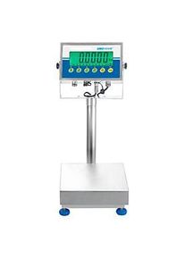 Bodenwaage ae Adam Gladiator GGF 75H, ungeeicht, wasserfest, Ablesbarkeit 1 g/W&auml;gebereich bis 75 kg, RS-232, LED, Plattform B 400 x T 500 mm, Edelstahl
