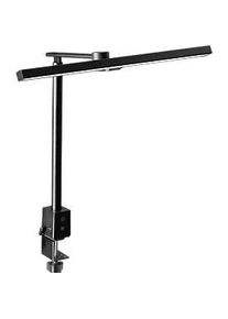 Alco LED-Schreibtischlampe mit Klemme &ndash; dimmbar, 3 Farbtemperaturen, CRI 95, USB, 7 W, 230 V, Aluminium schwarz
