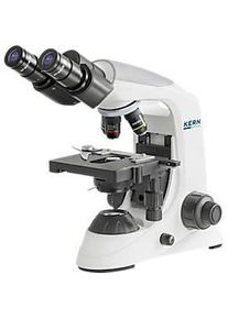Kern Durchlichtmikroskop OBE-132, binokular, Achromat-Linsen 4/10/40/100 x, HWF-Okular 10 x 18 mm, Beleuchtungsst&auml;rke 3 W, Netzbetrieb/USB, weiss
