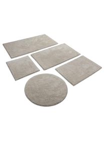 Wecon Home Basics, Wecon home Basics Badematte &raquo;Erik&laquo; H&ouml;he 20 mm waschbar, rutschfest, sehr weich, strapazierf&auml;hig, pflegeleicht, greige, Baumwolle, 1