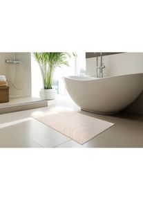Kayoom, Badematte &raquo;Badematte Ocean Touch 425&laquo; Kurzflor, beige, Polyester, 1 Stk.