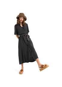 Roxy, Unisex, Maxikleid &raquo;ISLAND ESCAPE SOLID&laquo;, phantom, XL (42), N-Gr, Maxikleid f&uuml;r Sportmode, Sommermode und Strandmode geeignet