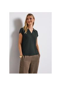 Street One, Unisex, Street One Shirttop mit &uuml;berschnittenen Schultern, pine grove gr&uuml;n, 36, Polo Shirt von Street One