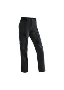 Maier Sports, Unisex, Funktionshose &raquo;Nata&laquo; Unisex Wanderhose, zipp-off Outdoor-Hose, 3 Taschen, Regular Fit, schwarz, 46, Normalgr&ouml;ssen, Funktionale 