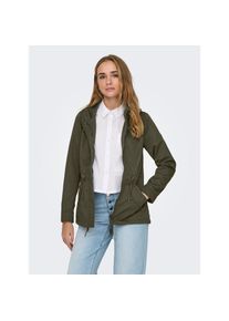 Only, Unisex, Only Parka &raquo;ONLLORCA LIFE CANVAS PARKA CC OTW&laquo; mit Kapuze mit Kordelzug in der Taille, kalamata, M, Unisex-Kapuzenjacke von Only