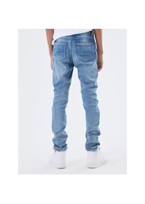 name it, Herren, Schlupfjeans &raquo;NKMROBIN DNMTHAYER SWE&laquo; l&auml;ssig geschnitten, Denim, Abriebeffekte, angesetztes B&uuml;ndchen, light, blau, denim, 92, N-Gr, 