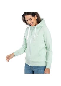 DEPROC Active, Unisex, DEPROC Active Kapuzensweatjacke &raquo;FinjaCMYK II&laquo; weiche Fleecejacke mit K&auml;ngurutasche, gr&uuml;n, 44L, Modische Sweatjacke f&uuml;r Unisex 