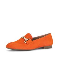 Gabor, Unisex, Slipper , Loafer, Halbschuh, Businessschuh mit edler Zierschnalle, orange, 43, Eleganter Slipper f&uuml;r B&uuml;ro und klassische Anl&auml;sse ein 