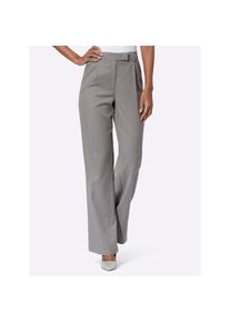 CR&Eacute;ATION L Creation L, Unisex, creation L Anzughose, grau, ecru, gestreift, 36, Normalgr&ouml;ssen, hochwertiger Materialmix