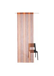 Weckbrodt-Gardinen Weckbrodt, Fadenvorhang &raquo;Rebecca&laquo; Multifunktionsband 1 Stk. tlg. Fadengardine, Insektenschutz, transparent, k&uuml;rzbar, Store, orange, terra, Polyester