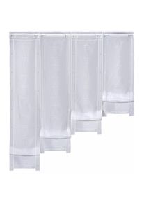 Weckbrodt-Gardinen Weckbrodt, Scheibengardine &raquo;Selina&laquo; Stangendurchzug 1 Stk. tlg. Hochraff, Gardine, Voile, echte Stickerei, transparent, Store, silberfarben, Voile, 