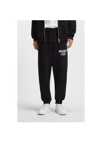 Hugo Blue, Herren, HUGO Blue Jogginghose &raquo;Nevez&laquo; mit Beinb&uuml;ndchen und Oversize-Passform, schwarz005, L, N-Gr, Jogginghose von Hugo BLUE Menswear