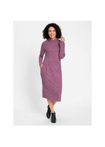 Inspirationen, Unisex, Jerseykleid &raquo;Jersey-Kleid&laquo; Eingrifftaschen, erika, meliert, 46, Normalgr&ouml;ssen, strick&auml;hnliche Jersey-Qualit&auml;t