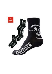Chiemsee, Unisex, Freizeitsocken Packung, 6 Paar tlg. in pflegeleichter Markenqualit&auml;t, schwarz, 47-48, Socke f&uuml;r Sport und Freizeit