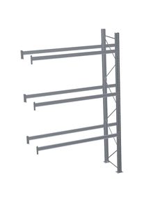 Palettenregal, feuerverzinkt, HxBxT 4500 x 2825 x 1100 mm, 3 Fachebenen, Anbauregal Schulte