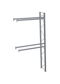 Rayonnage &agrave; palettes, galvanis&eacute; &agrave; chaud, h x l x p 6000 x 2825 x 1100 mm, 2 niveaux, rayonnage additionnel Schulte