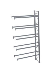 Palettenregal, feuerverzinkt, HxBxT 6000 x 2825 x 1100 mm, 5 Fachebenen, Anbauregal Schulte