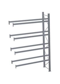 Palettenregal, feuerverzinkt, HxBxT 4500 x 2825 x 1100 mm, 4 Fachebenen, Anbauregal Schulte