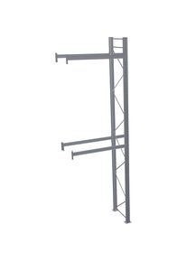 Palettenregal, feuerverzinkt, HxBxT 6000 x 1950 x 1100 mm, 2 Fachebenen, Anbauregal Schulte