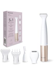 Panasonic, Multifunktionstrimmer &raquo;ES-WM31-P301&laquo; 5 Aufs&auml;tze Vielseitige Aufs&auml;tze, wet & dry, effiziente & schonende Rasur, wei&szlig;, ros&eacute;gold, Ger&auml;t l&auml;sst 