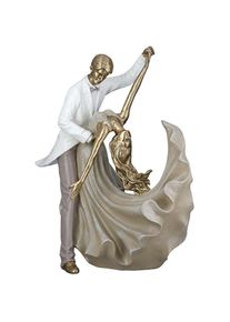 Gilde, Gilde Dekofigur &raquo;Figur T&auml;nzer Salsa goldfarben&laquo;, goldfarben, Kunstharz, B/H/T: 28,5 cm x 28 cm x 14 cm