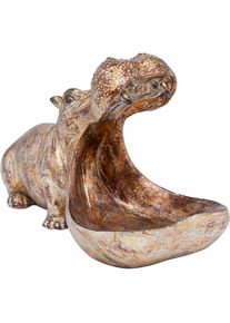 KARE Design, Dekofigur &raquo;Deko Figur Hungry Hippo 17cm&laquo;, braun, Polyresin, B/H/T: 14,5 cm x 17 cm x 27 cm