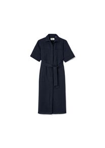 Nah/Studio Seersucker-Kleid - Baumwolle - Gr. 36 - dunkelblau