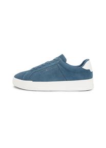 Tommy Hilfiger, Hommes Baskets basses 'Court', bleu denim / blanc