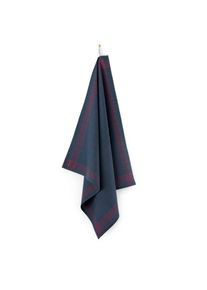 Leinenweberei Vieb&ouml;ck Geschirrtuch Baumwolle dunkelblau Dunkelblau-Rot