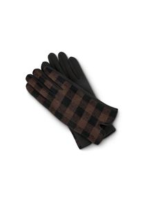 Tchibo - Gants bimati&egrave;re - taille: 7 - marron/noir/&agrave; carreaux