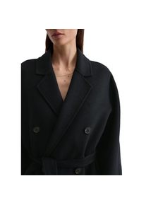 Marc O'Polo Marc O'polo, Unisex, Marc O'Polo Wollmantel aus der DFB Travel Collection aus Doubleface, deep night blau, 40, Mantel von Marc O'Polo