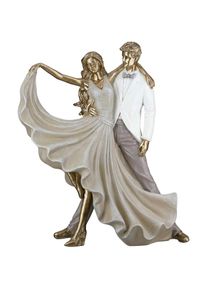 Gilde, Gilde Dekofigur &raquo;Figur T&auml;nzer Salsa goldfarben&laquo;, goldfarben, Kunstharz, B/H/T: 27 cm x 29,5 cm x 10,5 cm