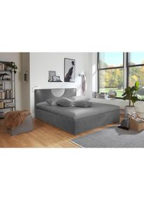 Westfalia Schlafkomfort, Polsterbett &raquo;Pisa in verschiedenen H&auml;rtegraden und Gr&ouml;ssen&laquo; wahlweise mit oder ohne Bettkasten, anthrazit, anthrazit mit 