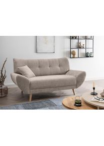 Home Affaire, Home Affaire Polstergarnitur &raquo;Basta&laquo; 3-2-1, 3 tlg. tlg., taupe, 100% Polyester, B/H/T: 82 cm x 87 cm