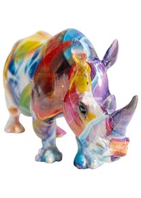 KARE Design, Dekofigur &raquo;Deko Figur Colored Rhino 17cm&laquo;, mehrfarbig, Polyresin, B/H/T: 7,5 cm x 17 cm x 5,5 cm