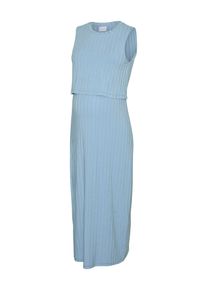 MAMALICIOUS Umstand Kleid Damen Gr&ouml;&szlig;e 34 hellblau Winterkleid