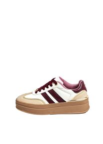 Lipsy Sneaker Damen Gr&ouml;&szlig;e 40/40.5 ecru / burgunder / wei&szlig;
