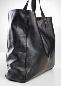 XXL-Ledershopper in schwarz, Gr&ouml;sse 40x40 cm, bonprix