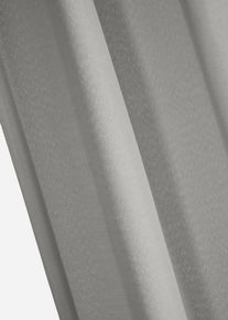 Vorhang in Leinen-Optik mit recyceltem Polyester (1er Pack) in grau, 145x140 cm, bonprix