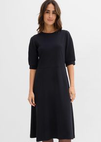 Shirtkleid aus schwerer Bio-Baumwolle in schwarz, Gr&ouml;sse 52/54 (XXL), 100% Baumwolle, bonprix