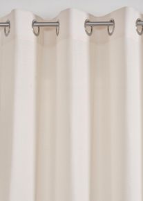 Vorhang in Leinen-Optik mit recyceltem Polyester (1er Pack) in beige, 145x140 cm, bonprix